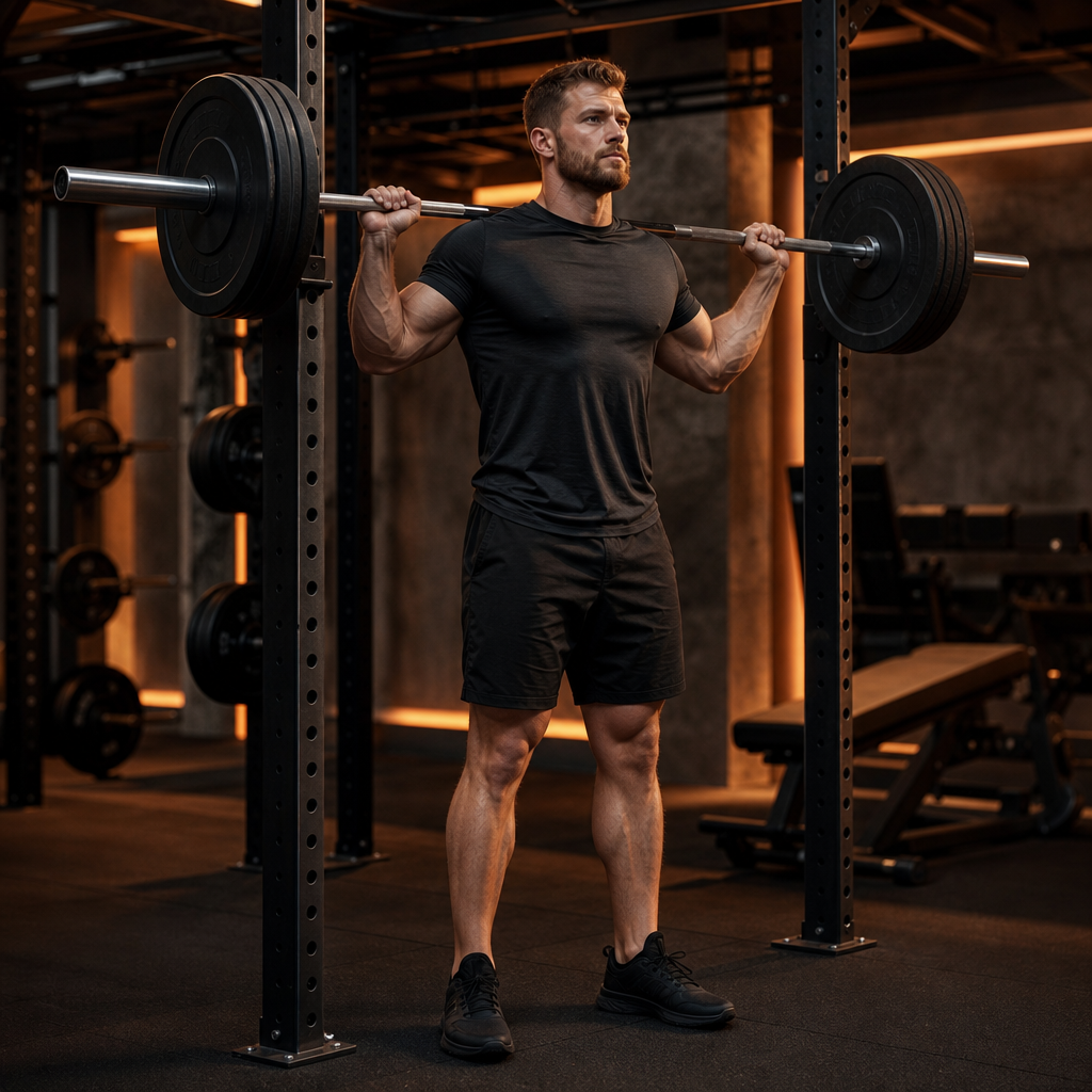 Posizione iniziale squat con bilanciere